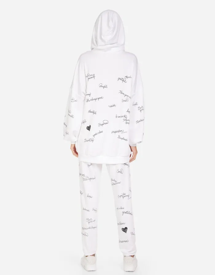 Georgina Happy Thoughts White Women039s Lauren Moshi Hoodies