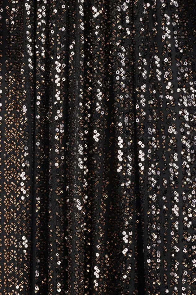 Gowns Women Halston Madelyn Gown In Sequins Black Gold