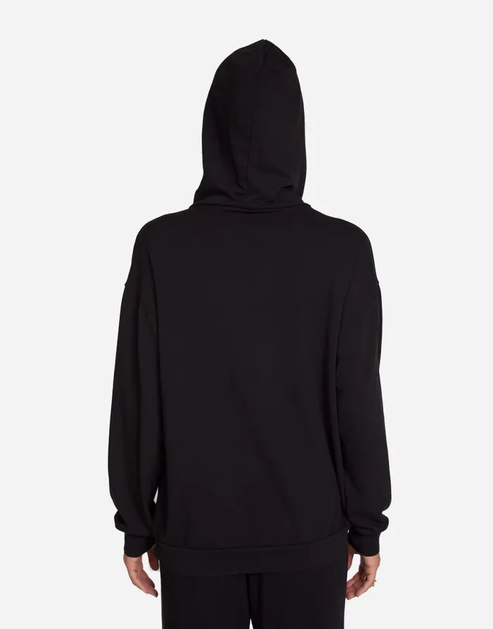 Harmony Peace Love Serenity Black Women039s Lauren Moshi Hoodies