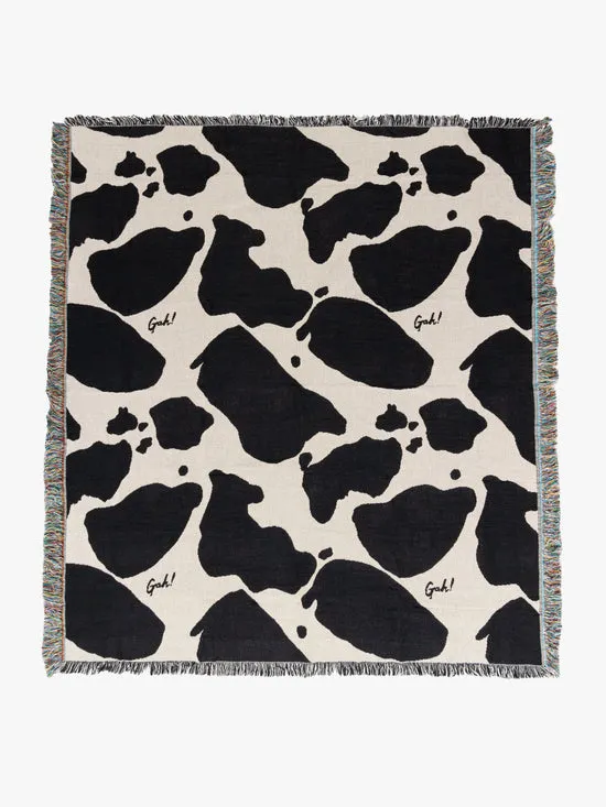 Home Archie Throw Blanket Cow 8211 Lisa Says Gah Women