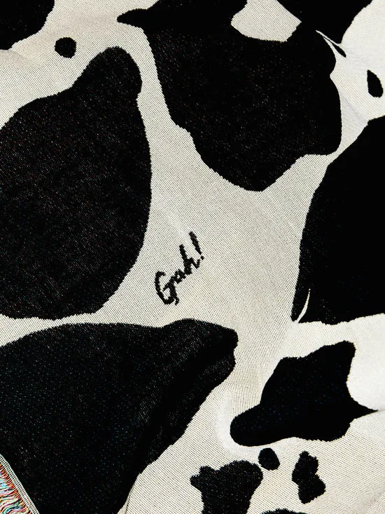 Home Archie Throw Blanket Cow 8211 Lisa Says Gah Women