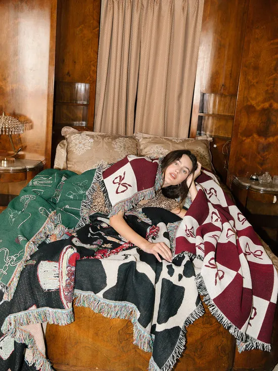 Home Archie Throw Blanket Cow 8211 Lisa Says Gah Women
