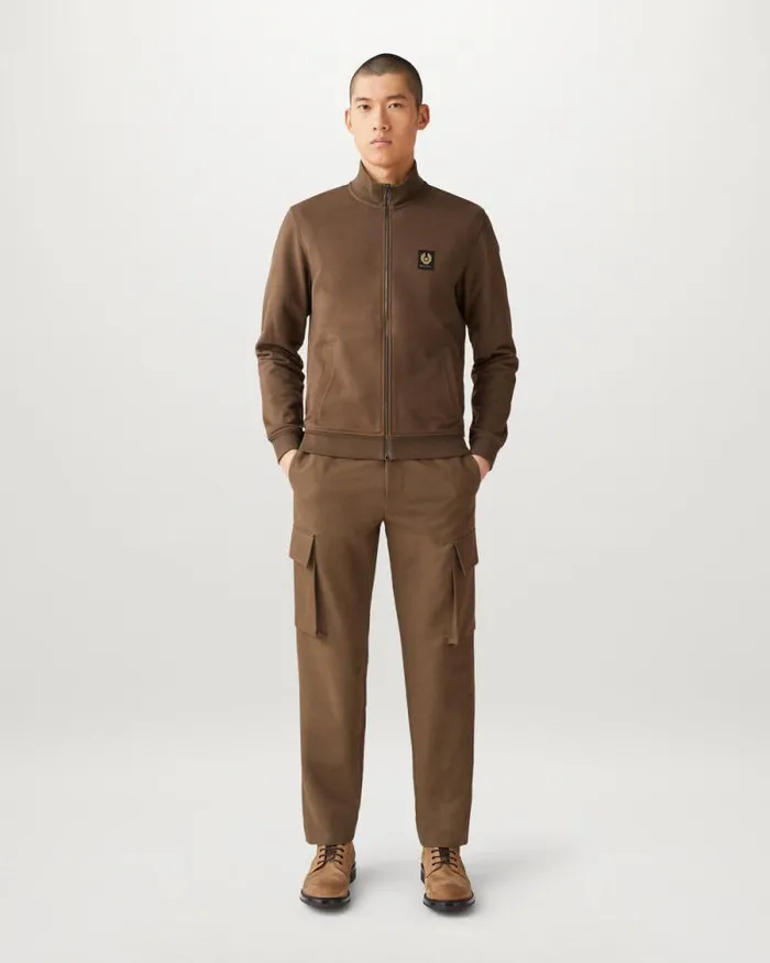 Hoodies and Sweatshirts Men Belstaff Belstaff Full Zip Sweatshirt Clay Brown Hoodies and Sweatshirts Men Belstaff Belstaff Full Zip Sweatshirt Clay Brown