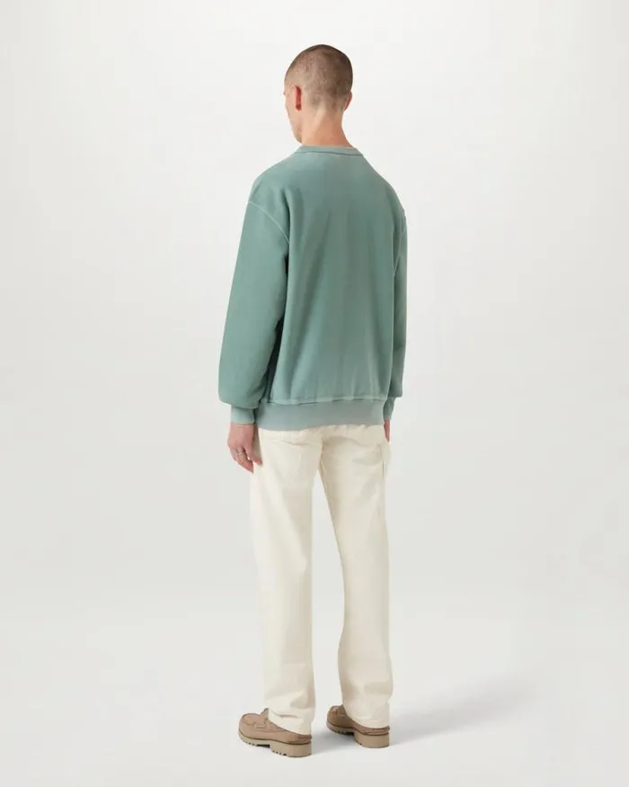 Hoodies and Sweatshirts Men Belstaff Hockley Crewneck Sweatshirt Oil Blue Hoodies and Sweatshirts Men Belstaff Hockley Crewneck Sweatshirt Oil Blue