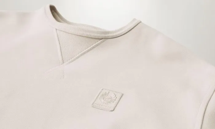 Hoodies and Sweatshirts Men Belstaff Hockley Sweatshirt Moonbeam Hoodies and Sweatshirts Men Belstaff Hockley Sweatshirt Moonbeam