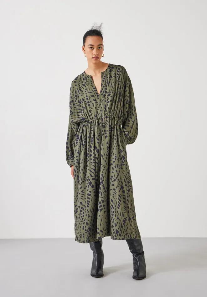 Hush Dresses Women Aimee Oversized Maxi Dress Khaki Mark