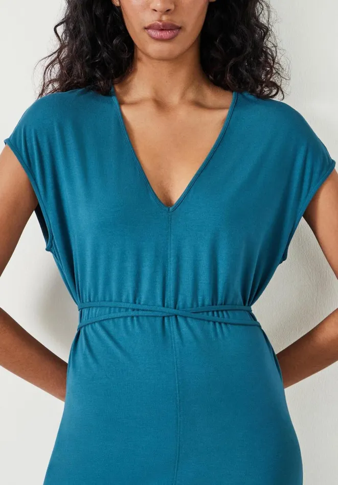 Hush Dresses Women Annabella Jersey Midi Dress Teal Green