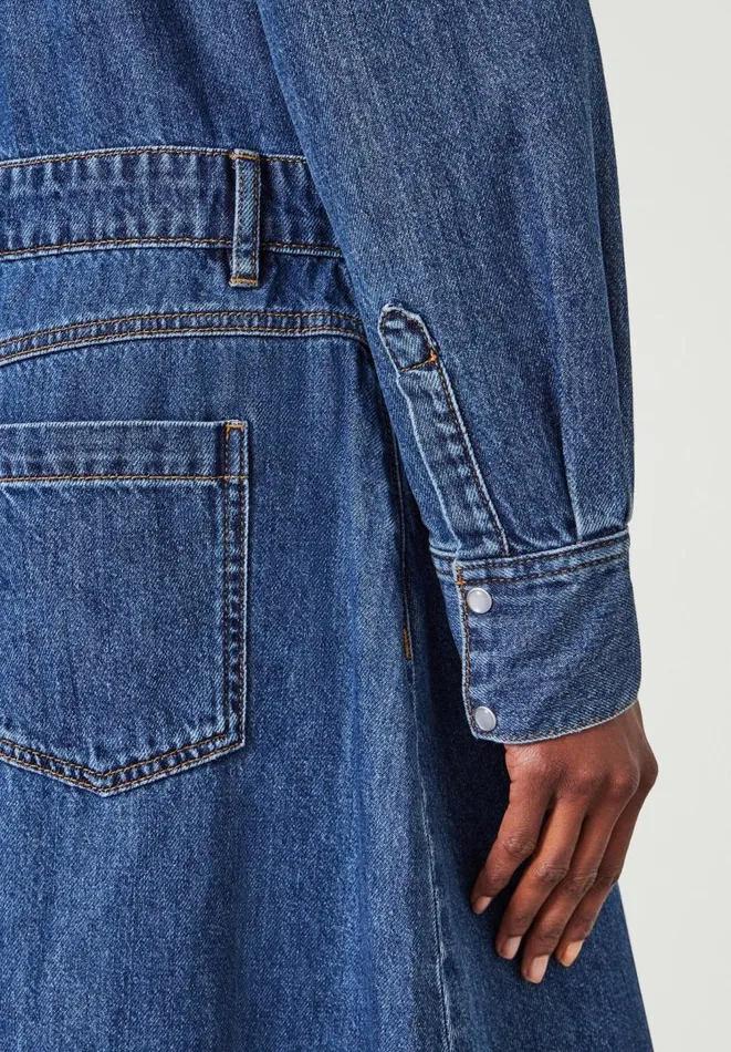 Hush Dresses Women Bella Maxi Denim Dress Light Authentic Blue Hush Dresses Women Bella Maxi Denim Dress Light Authentic Blue