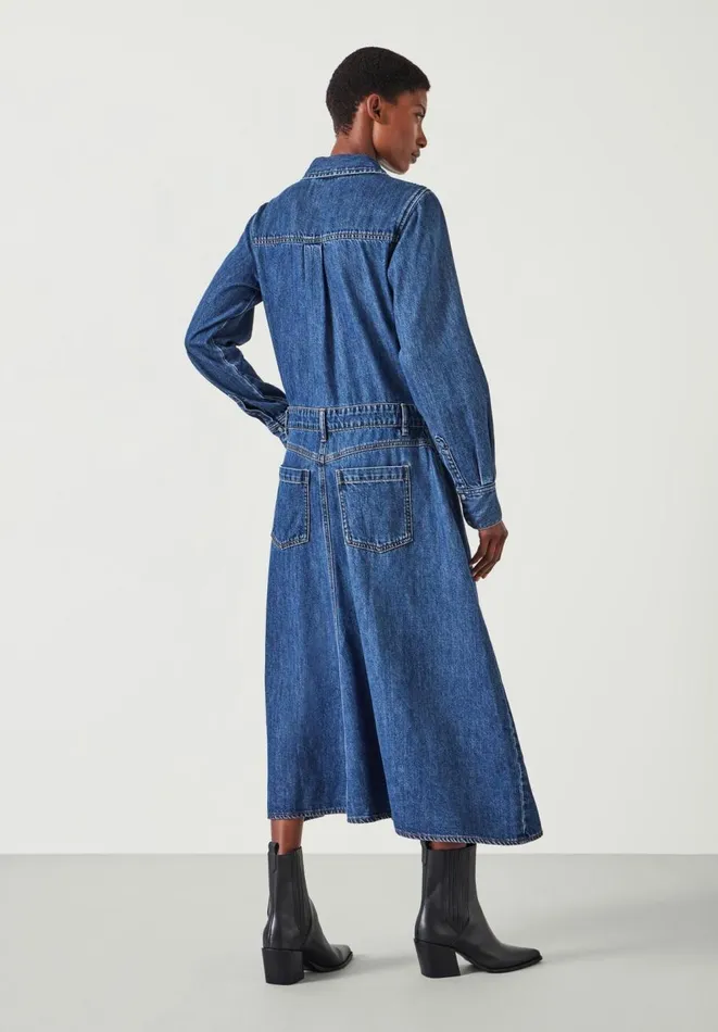 Hush Dresses Women Bella Maxi Denim Dress Light Authentic Blue Hush Dresses Women Bella Maxi Denim Dress Light Authentic Blue
