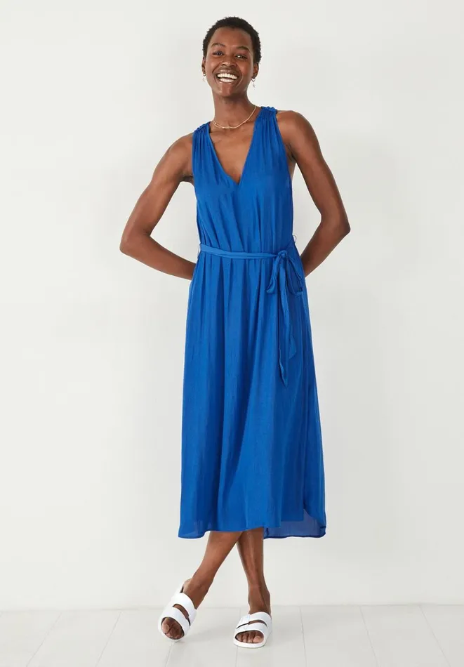 Hush Dresses Women Catharina Twist Back Midi Dress Bright Blue