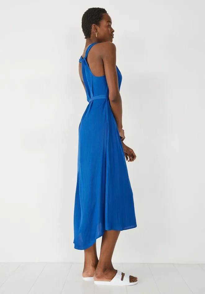 Hush Dresses Women Catharina Twist Back Midi Dress Bright Blue