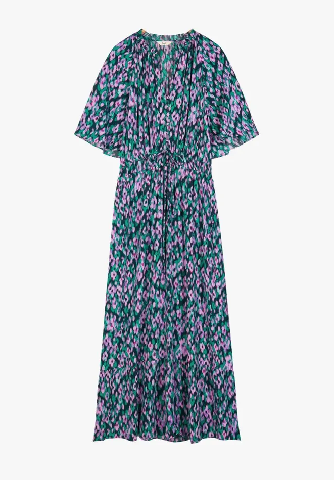 Hush Dresses Women Claudia Midi Dress Ikat Floral Green Hush Dresses Women Claudia Midi Dress Ikat Floral Green