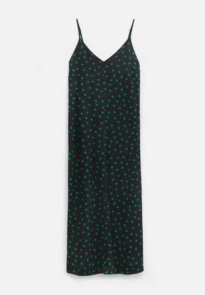 Hush Dresses Women Eloise Polka Dot Maxi Slip Dress Polka Dots Green