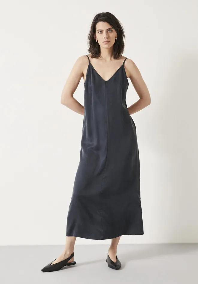 Hush Dresses Women Eloise Slip Midi Dress Washed Black