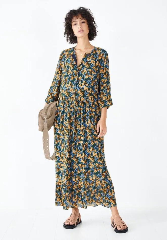 Hush Dresses Women Flora Maxi Dress Dark Pop Floral