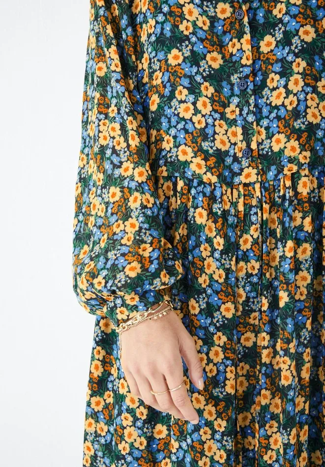 Hush Dresses Women Flora Maxi Dress Dark Pop Floral