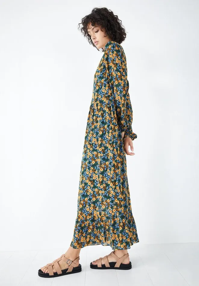 Hush Dresses Women Flora Maxi Dress Dark Pop Floral