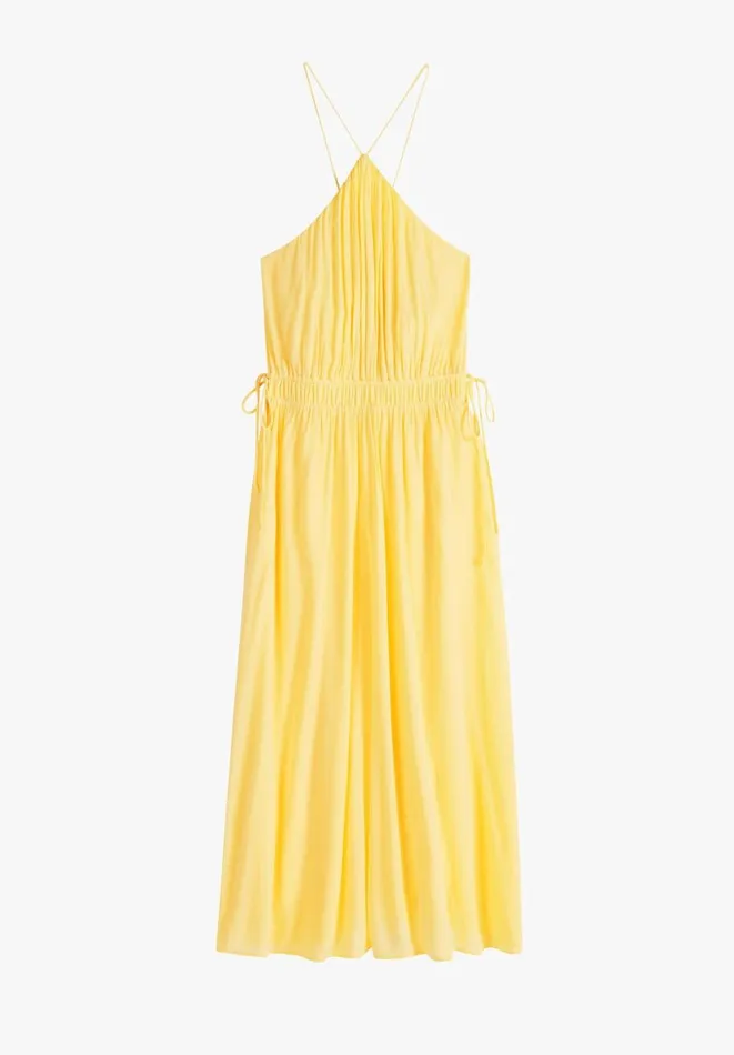 Hush Dresses Women Jade Halter Midi Dress Pale Yellow Hush Dresses Women Jade Halter Midi Dress Pale Yellow