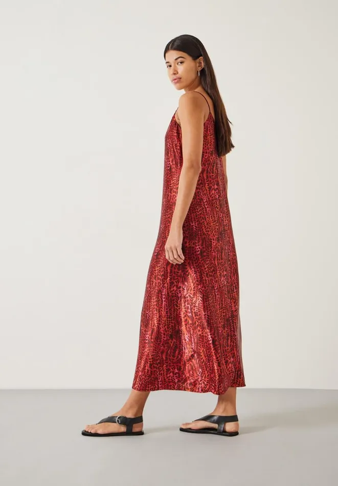 Hush Dresses Women Leanne Slip Maxi Dress Watercolour Animal Red Hush Dresses Women Leanne Slip Maxi Dress Watercolour Animal Red