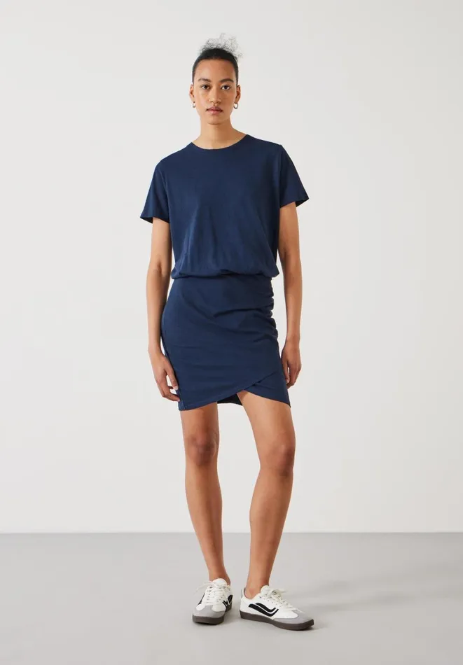 Hush Dresses Women Marlie Relaxed Jersey Mini Dress Midnight Navy