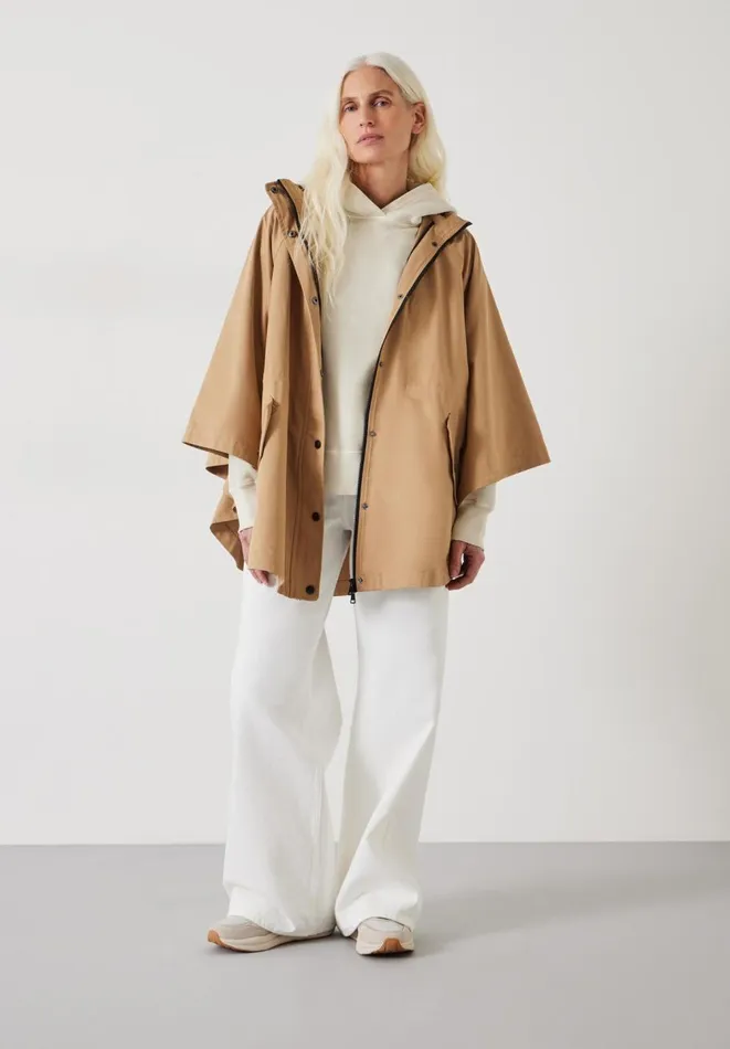 Hush Jackets and Coats Women Vera Oversized Hooded Cape Camel