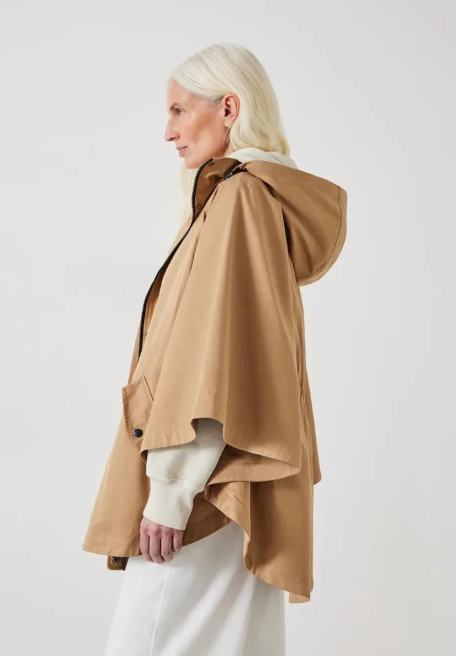Hush Jackets and Coats Women Vera Oversized Hooded Cape Camel Hush Jackets and Coats Women Vera Oversized Hooded Cape Camel