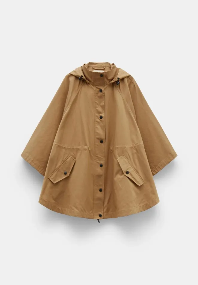 Hush Jackets and Coats Women Vera Oversized Hooded Cape Camel Hush Jackets and Coats Women Vera Oversized Hooded Cape Camel