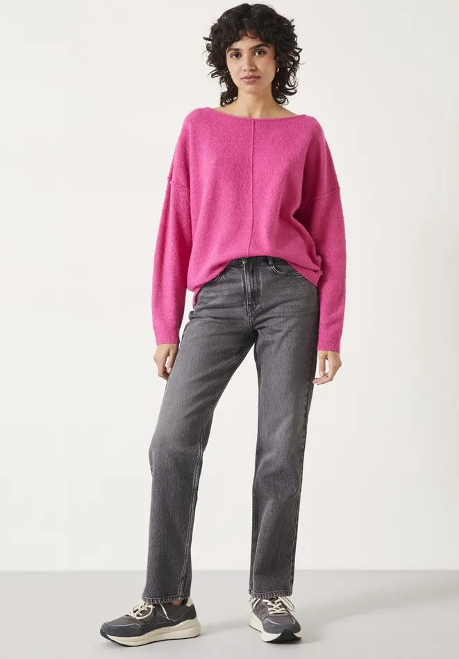 Hush Jeans Women Laurie Straight Leg Jeans Washed Grey