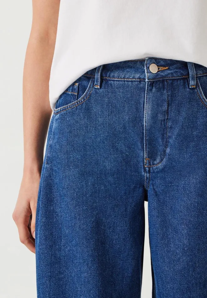 Hush Jeans Women Nova Pintuck Wide Leg Jeans Mid Authentic Hush Jeans Women Nova Pintuck Wide Leg Jeans Mid Authentic
