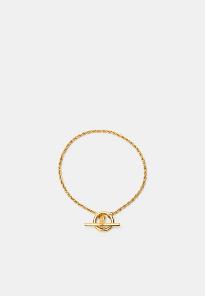 Hush Jewellery Women Harlow T Bar Bracelet Gold