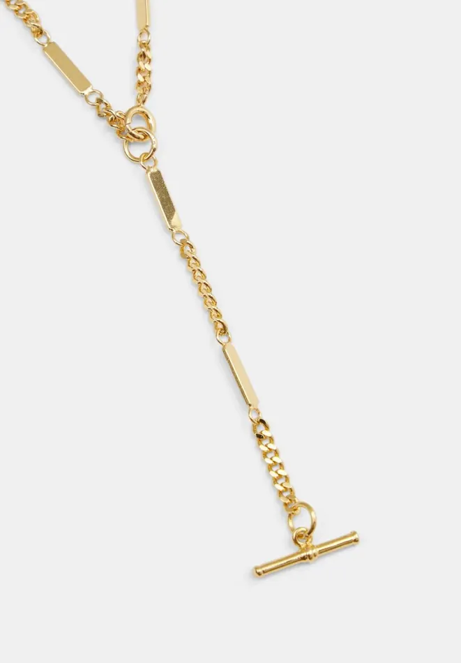 Hush Jewellery Women Louie Lariat Chain Necklace Gold Hush Jewellery Women Louie Lariat Chain Necklace Gold