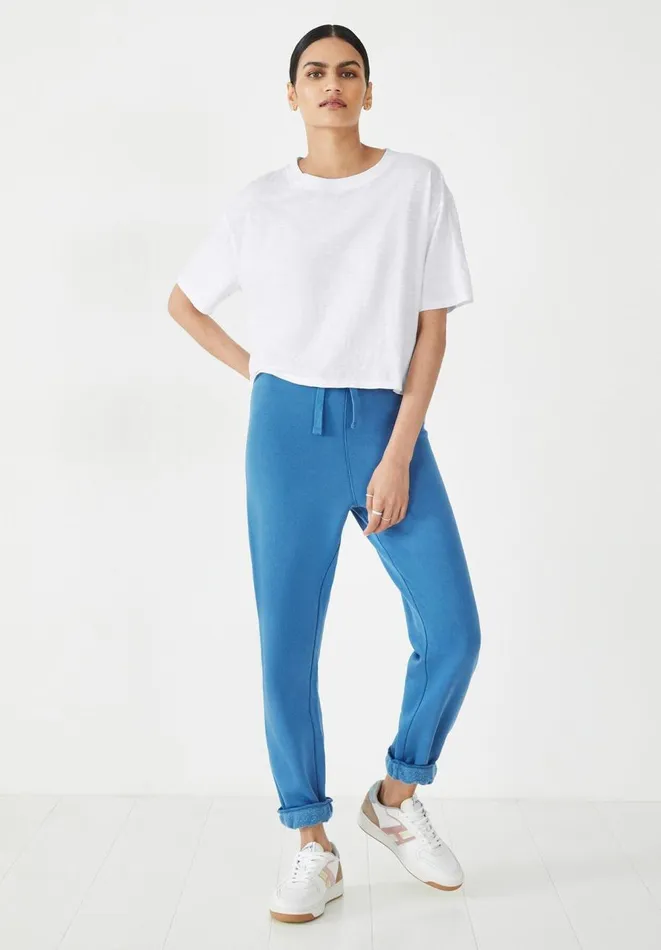 Hush Joggers and Leggings Women Lindsay Washed Joggers Mid Blue