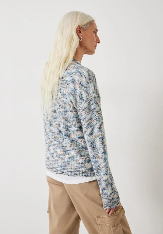 Hush Jumpers and Cardigans Women Cece Relaxed Drop Shoulder Jumper Ecru Multi