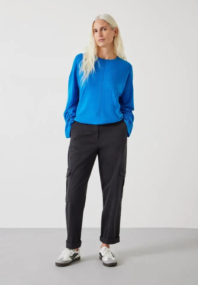 Hush Jumpers and Cardigans Women Fleur Wide Sleeve Wool Jumper Bright Blue