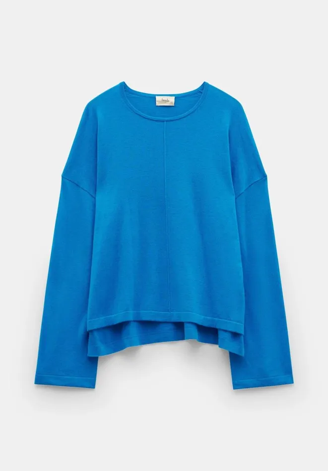 Hush Jumpers and Cardigans Women Fleur Wide Sleeve Wool Jumper Bright Blue
