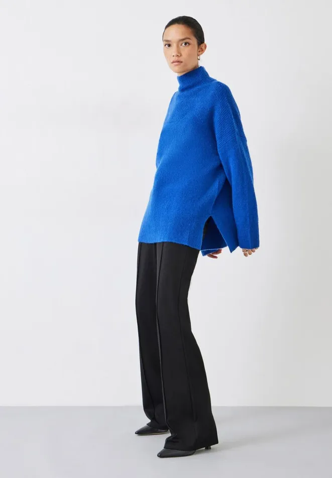 Hush Jumpers and Cardigans Women Meredith High Neck Jumper Bright Blue Hush Jumpers and Cardigans Women Meredith High Neck Jumper Bright Blue