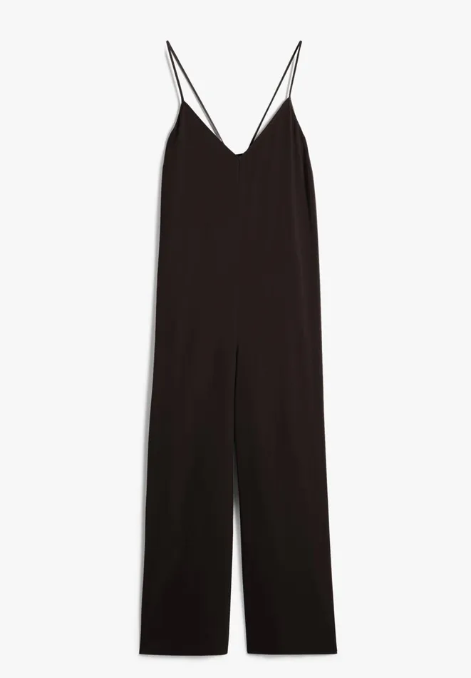 Hush Jumpsuits Women Liana Tie Back Wide Leg Jumpsuit Black