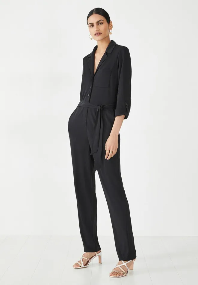 Hush Jumpsuits Women Portia Jersey Jumpsuit Washed Black