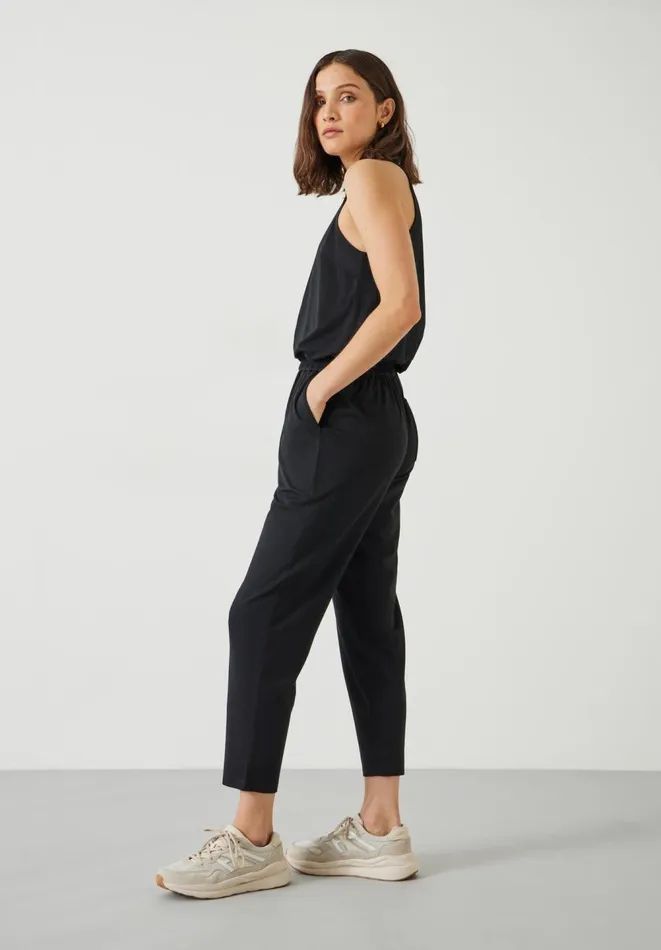Hush Jumpsuits Women Racer Back Jersey Jumpsuit Black Hush Jumpsuits Women Racer Back Jersey Jumpsuit Black