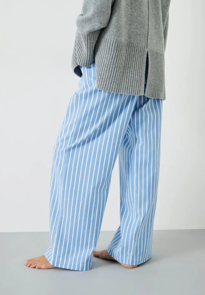 Hush Pyjamas and Nightwear Women Amita Brushed Cotton Blend Pyjama Trousers Blueecru Stripe Hush Pyjamas and Nightwear Women Amita Brushed Cotton Blend Pyjama Trousers Blueecru Stripe
