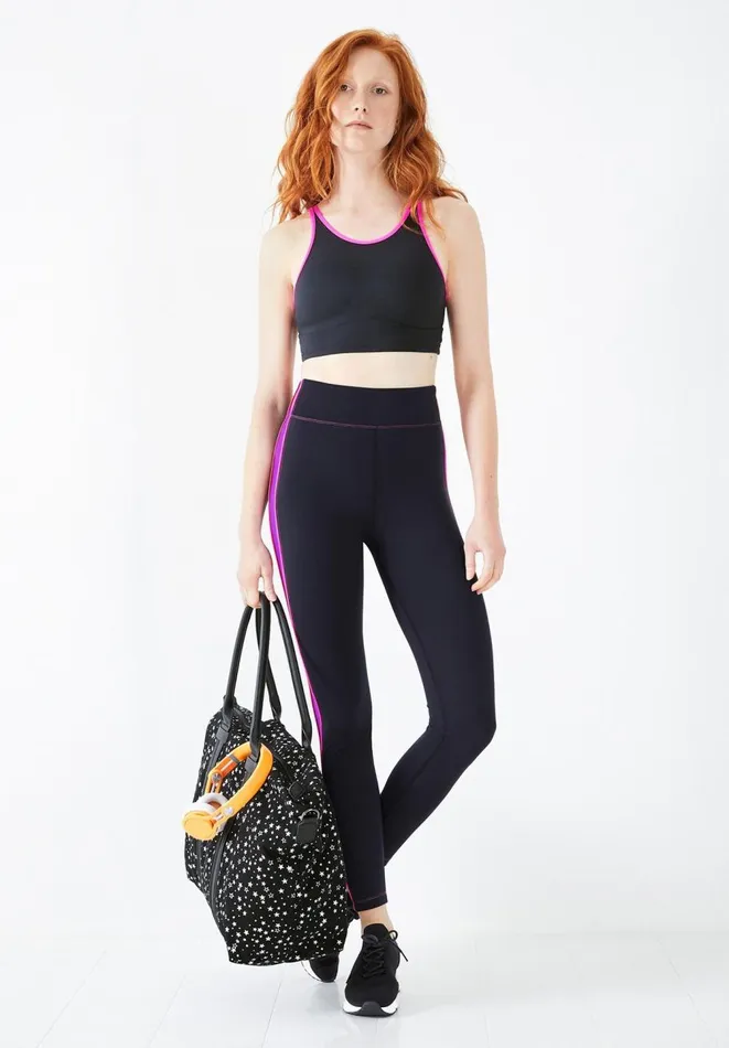 Hush Pyjamas and Nightwear Women Cettie Colourblock Leggings Black Multi