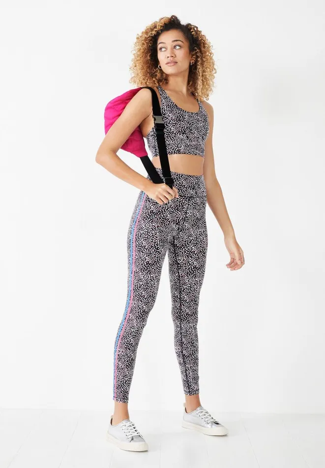 Hush Pyjamas and Nightwear Women Victoria Taped Gym Leggings Animal Blackpink