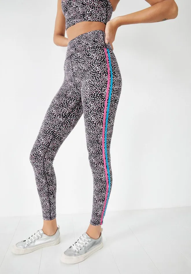 Hush Pyjamas and Nightwear Women Victoria Taped Gym Leggings Animal Blackpink