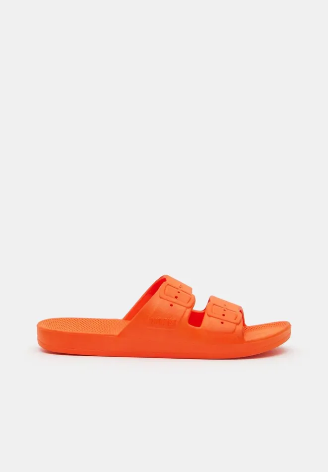 Hush Sandals Women Freedom Moses Slides Neon Orange