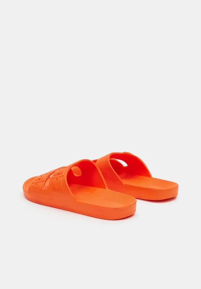 Hush Sandals Women Freedom Moses Slides Neon Orange
