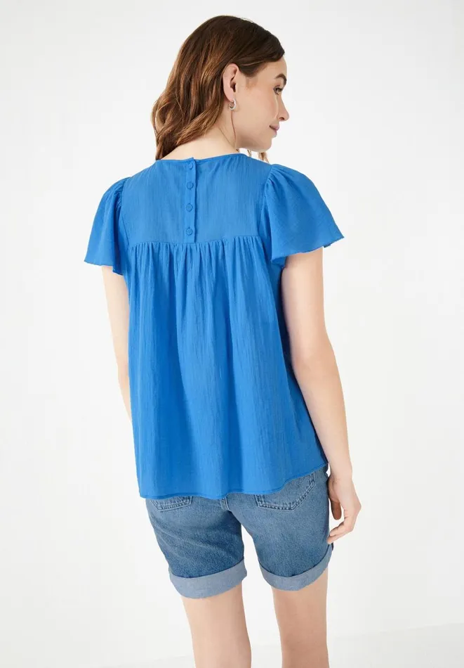 Hush Shirts and Blouses Women Aurora Top Blue Hush Shirts and Blouses Women Aurora Top Blue