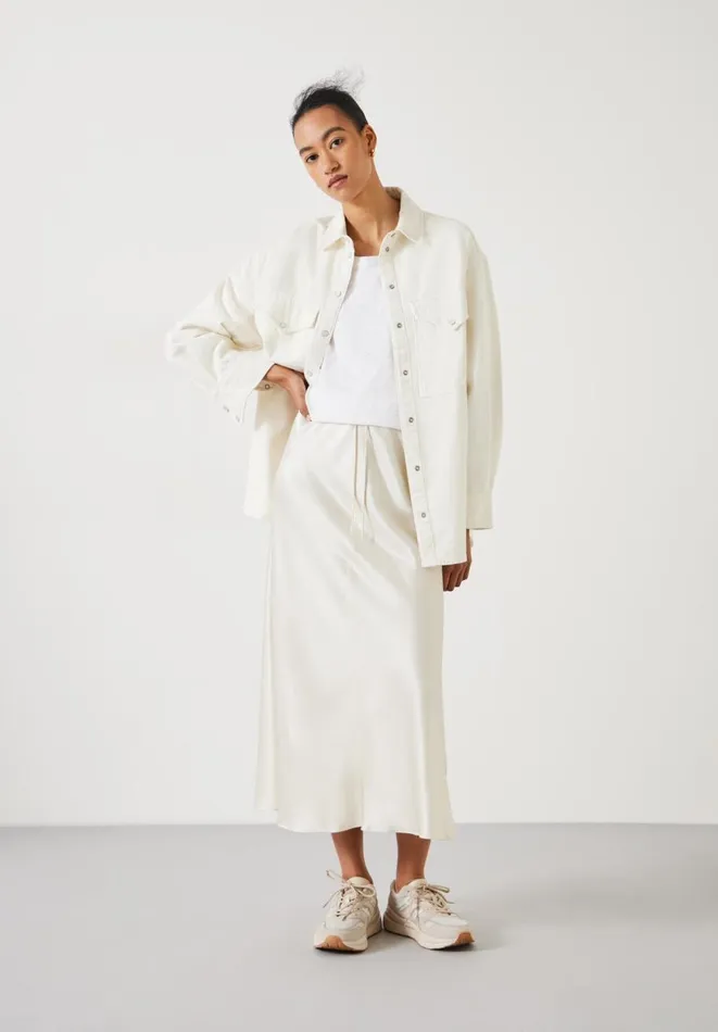 Hush Shirts and Blouses Women Davina Oversized Denim Shirt Ecru