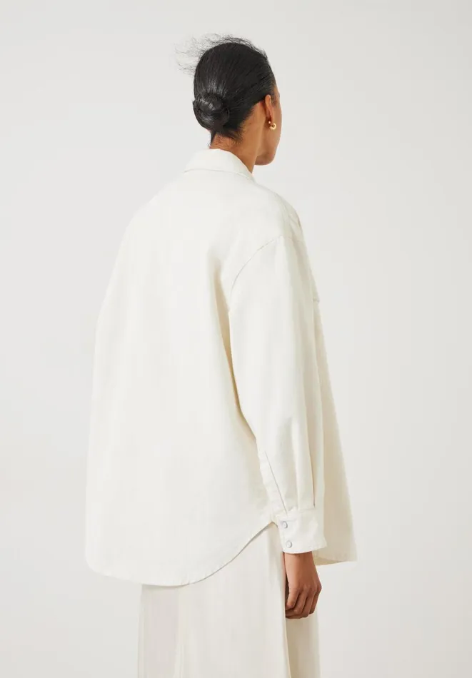 Hush Shirts and Blouses Women Davina Oversized Denim Shirt Ecru