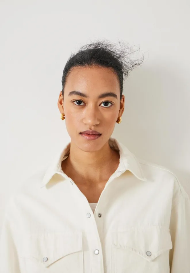 Hush Shirts and Blouses Women Davina Oversized Denim Shirt Ecru