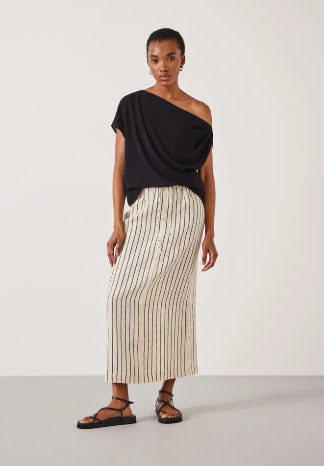 Hush Shirts and Blouses Women Grace Asymmetric Top Black